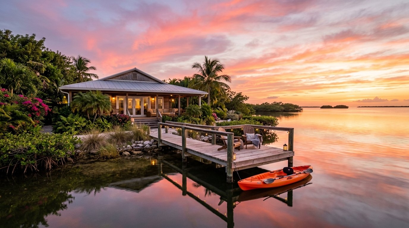 Bayside home Islamorada with sunset views