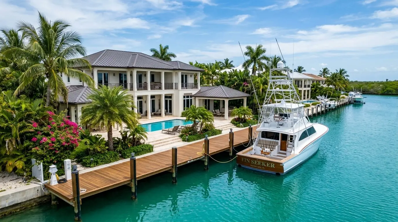 Venetian Shores neighborhood Islamorada deep water canal homes