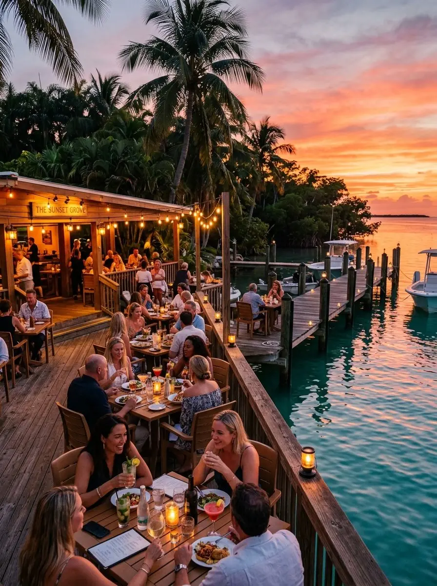 Waterfront dining and island lifestyle in Islamorada